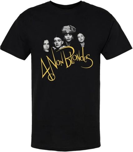 4 Non Blondes Men's Classic Photo T-Shirt Black | Officially Licensed Merchandise in Kuwait