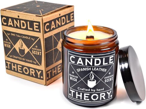 Candle Theory Warm Tobacco Scented Candle for Men 7.6 Ounce, Crackling Candle Men, Mens Candle for Bedroom, Scented Man Candle for Home, Men's Candles for Home, Man Candle, Men Scented Candles in Saudi Arabia