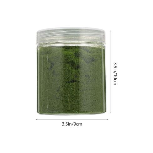 Nylon Simulated Moss, 650ml Artificial Grass Powder Flocking Powder, Fake Green Moss for Mini Indoor Flowers and Plant Pots, Fake Static Grass for DIY Mini Fairy Garden Decoration in Saudi Arabia
