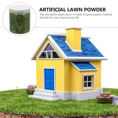 Nylon Simulated Moss, 650ml Artificial Grass Powder Flocking Powder, Fake Green Moss for Mini Indoor Flowers and Plant Pots, Fake Static Grass for DIY Mini Fairy Garden Decoration in Saudi Arabia