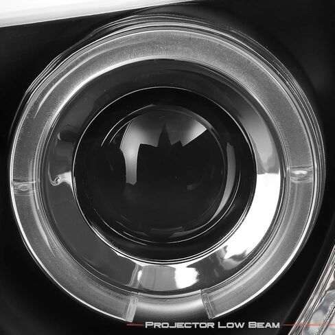 AKKON - For BMW E82 E88 1 Series Sport Coupe Halogen Type Black Bezel Dual LED Projector Headlights Lamps Pair in Saudi Arabia