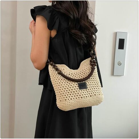Bohemia Beach Bag for Women Macrame Shoulder Tote Bag Crossbody Purse Travel Beach Bag Summer Top-handle Hobo Bags 2026 in Saudi Arabia