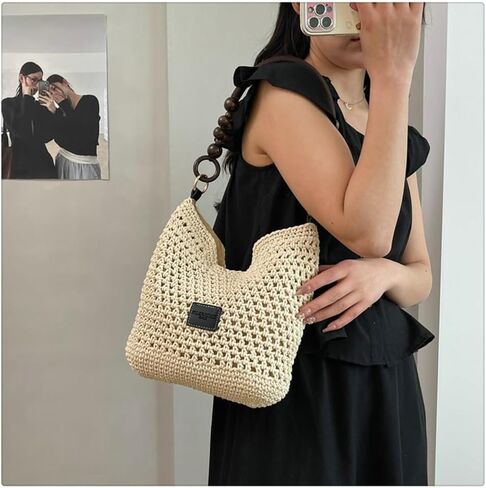 Bohemia Beach Bag for Women Macrame Shoulder Tote Bag Crossbody Purse Travel Beach Bag Summer Top-handle Hobo Bags 2026 in Saudi Arabia