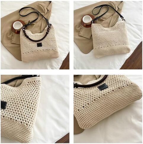 Bohemia Beach Bag for Women Macrame Shoulder Tote Bag Crossbody Purse Travel Beach Bag Summer Top-handle Hobo Bags 2026 in Saudi Arabia