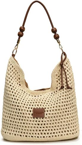 Bohemia Beach Bag for Women Macrame Shoulder Tote Bag Crossbody Purse Travel Beach Bag Summer Top-handle Hobo Bags 2026 in Saudi Arabia