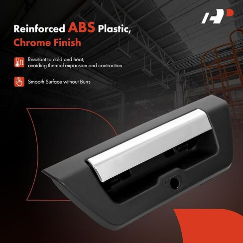 A-Premium Tailgate Handle Liftgate Latch Handle with Camera Hole Compatible with Ford F-150 F150 2015-2017, Textured Black Housing with Chrome Lever, Replace# FL3Z-9943400-FA in Saudi Arabia