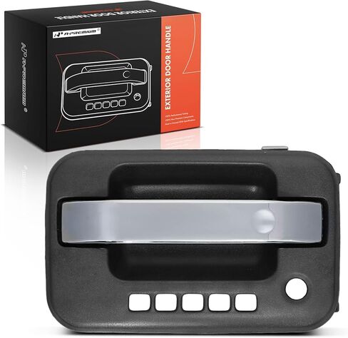 A-Premium Front Left Driver Side Exterior Door Handle with Keypad Hole Compatible with Ford F-150 F150 2009-2014, Textured Black Housing with Chrome Lever, Replace# CL3Z1522405AAMA in Saudi Arabia