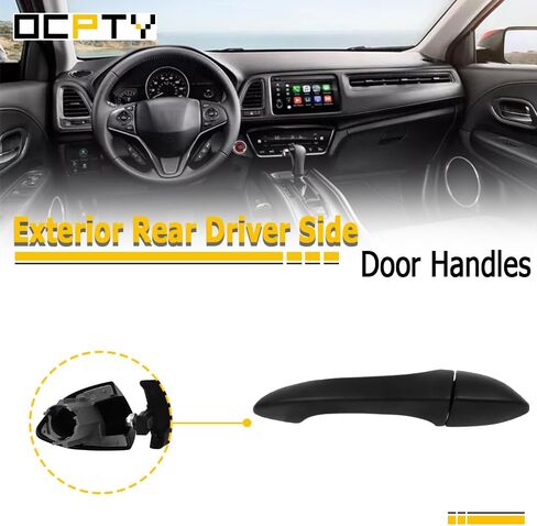 OCPTY Exterior Door Handle Rear Driver Left Replacement fit 2000-2006 for BMW for X5 Black 51218243617 in Saudi Arabia