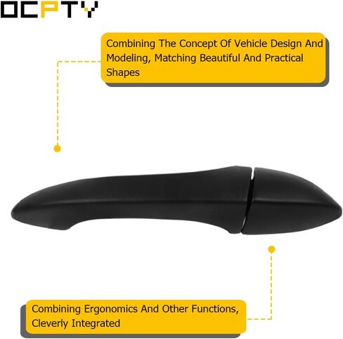 OCPTY Exterior Door Handle Rear Driver Left Replacement fit 2000-2006 for BMW for X5 Black 51218243617 in Saudi Arabia