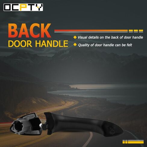 OCPTY Exterior Door Handle Rear Driver Left Replacement fit 2000-2006 for BMW for X5 Black 51218243617 in Saudi Arabia