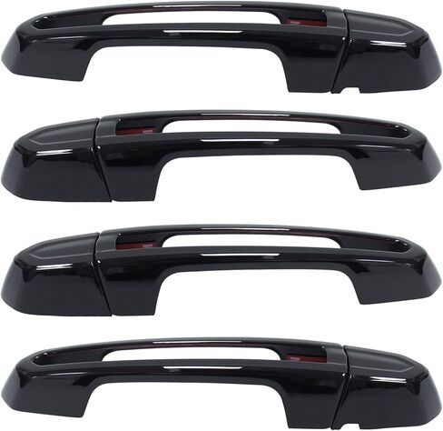ApplianPar 4Pcs Black Front Rear Left Right Exterior Door Handle Cover for ATS XTS CT6 XT4 XT5 XT6 2013-2020 in Saudi Arabia