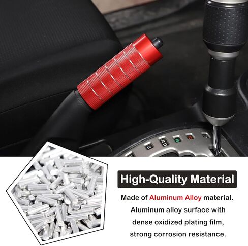 غطاء فرامل اليد Aunginsy متوافق مع Toyota FJ Cruiser 2007-2021+، واقي مقبض يدوي من الألومنيوم لفرامل السيارة، وحدة التحكم المركزية لوقوف السيارات، ملحقات غطاء ذراع الفرامل اليدوية in Kuwait