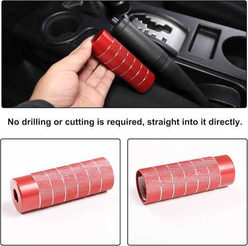 غطاء فرامل اليد Aunginsy متوافق مع Toyota FJ Cruiser 2007-2021+، واقي مقبض يدوي من الألومنيوم لفرامل السيارة، وحدة التحكم المركزية لوقوف السيارات، ملحقات غطاء ذراع الفرامل اليدوية in Kuwait