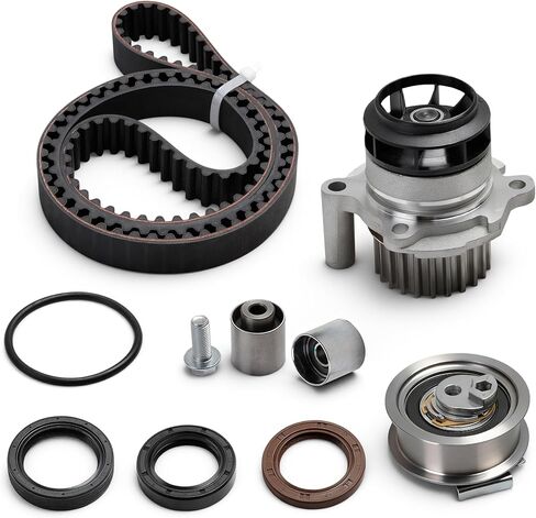 Timing Belt Kit with Water Pump for Audi A3 A4 TT 2005-2009, for TT Quattro 2012-2013, for Volkswagen Eos GTI Jetta, for VW Passat, 2006-2008, 2.0L, TCKWP334, TBK802WP, 13775217 in Kuwait