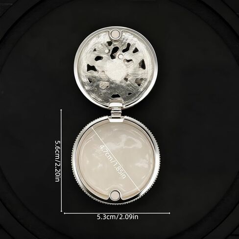 Metal Jewelry Box with Pearl Bow Pattern Round Vintage Trinket Storage Box Decorative with Magnetic Latching Keepsake Box for Ring Earrings Necklaces Decor, Gift for Women Girls (Silver) in Saudi Arabia