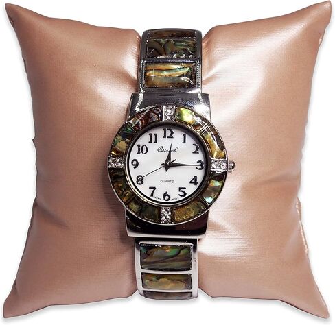 N'icePackaging - 3 Qty - 4" x 4" Faux Leather Steel-Rose Pink Watch/Bangle/Bracelet Pillow Display w/Display Slot for Stands, Brackets or Free-Standing use – for Sales/Merchandise/Crafts/Storage in Kuwait