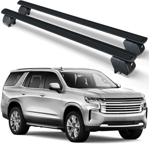 Heavy Duty 300 LBS Roof Rack Cross Bars Compatible with 2021-2025 Chevrolet Tahoe, Chevy Suburban, GMC Yukon & Yukon XL, Cadillac Escalade ESV with Side Rails, Adjustable & Lockable in Kuwait