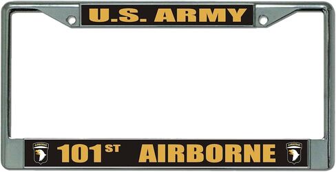 U.S. Army 101st Airborne Black License Plate Frame in Saudi Arabia