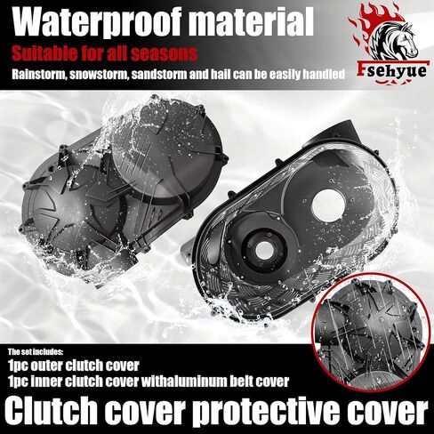X3 Outer and Inner Clutch Housing Cover Clutch Drive Belt Inner Cover Shield Guard Replacement for 2017-2021 Can Am Maverick X3 Max Accessories Replacement for 420212505,720212508, 420212605 in Kuwait