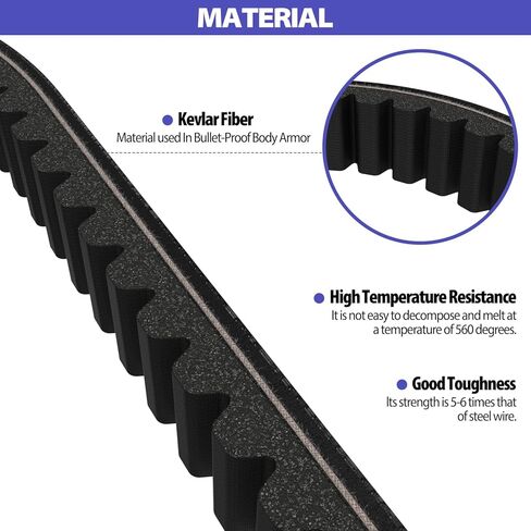 3pcs 203589/5959 Go Kart Drive Belt for 30 Series Go Kart Torque Converter Drive Belt Replaces Manco 5959 / Comet 203589/Coleman KT196/Murray 12-8487 (Pack of 3) in Kuwait