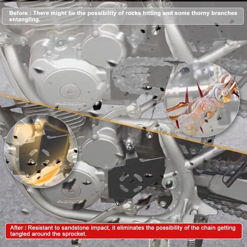 Xitomer Chain Guard متوافق مع CRF230F 2003-2019 سلسلة ضرس حامي الجبهة سلسلة الحرس حالة حماية مناسبة لأجزاء CRF 230F in Kuwait