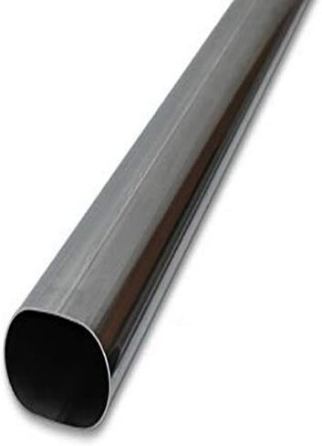 Vibrant Performance Power 13182 Tubing, Straight, 304 Stainless Steel, Natural, 16 gauge, Nominal 3.00 in. Oval, 5 ft. Overall Length. in Saudi Arabia