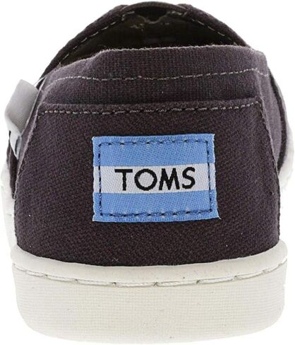 Toms Youth Unisex Classic Alpargata Sneaker, Grey, 2.5 in Kuwait