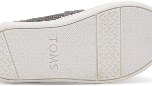 Toms Youth Unisex Classic Alpargata Sneaker, Grey, 2.5 in Kuwait