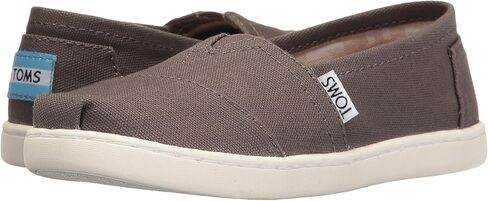 Toms Youth Unisex Classic Alpargata Sneaker, Grey, 2.5 in Kuwait