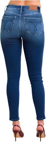 Judy Blue Mid Rise Thermal Vintage Skinny Jean- Ivory Gem in Saudi Arabia