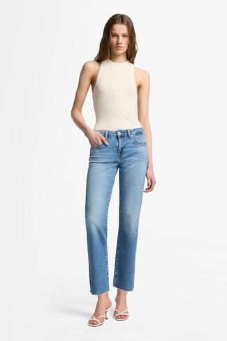 7 for All Mankind Women's Luxe Vintage Calie Straight Leg Ankle Jeans in Saudi Arabia