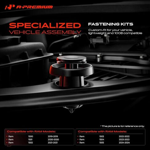 A-Premium 210 قطعة من مشابك تثبيت المصد البلاستيكية، طقم تثبيت الدفع 21 مقاسًا 45.76 أونصة، مشابك رفرف لوحة تقليم الباب متوافقة مع Ram 1500 2019-2024، مع أداة إزالة in Saudi Arabia