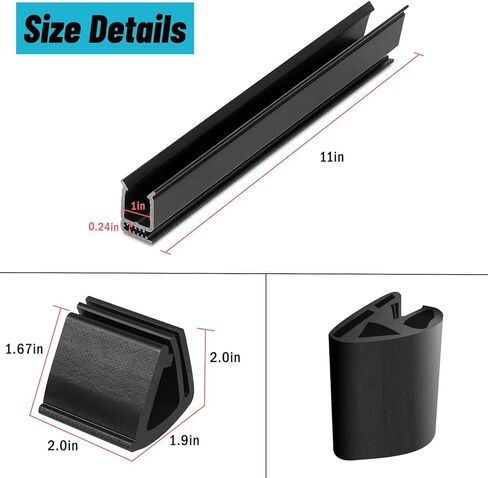 MOSNAI Golf Cart Windshield Clips Kit for Club Car Precedent,Include 11" Windshield Sash Clips,Windshield Retaining Clips fit 1"x1" Tube,Windshield Bottom Clips,OEM#101444101,102005801 in Saudi Arabia