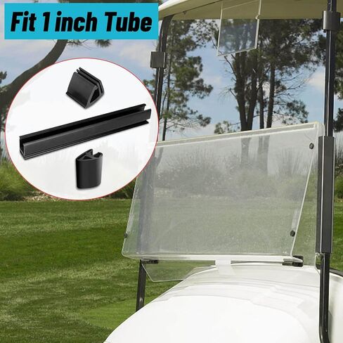 MOSNAI Golf Cart Windshield Clips Kit for Club Car Precedent,Include 11" Windshield Sash Clips,Windshield Retaining Clips fit 1"x1" Tube,Windshield Bottom Clips,OEM#101444101,102005801 in Saudi Arabia