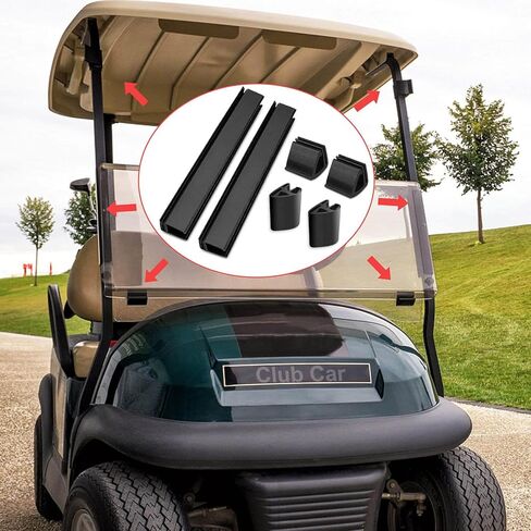 MOSNAI Golf Cart Windshield Clips Kit for Club Car Precedent,Include 11" Windshield Sash Clips,Windshield Retaining Clips fit 1"x1" Tube,Windshield Bottom Clips,OEM#101444101,102005801 in Saudi Arabia