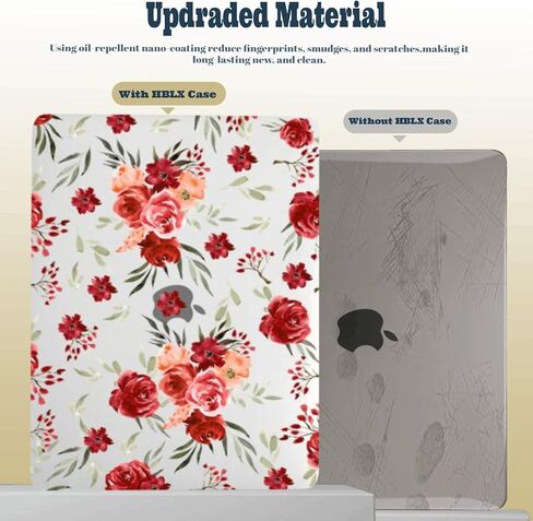 Hard Shell for MacBook Air 15 inch Case M4 M3 M2 2025 2024 2023 A2941 A3114 A3241,Sturdy Protective Laptop Case & Sleeve Bag & Keyboard Cover for Mac Air 15.3,Elegant Rose in Kuwait