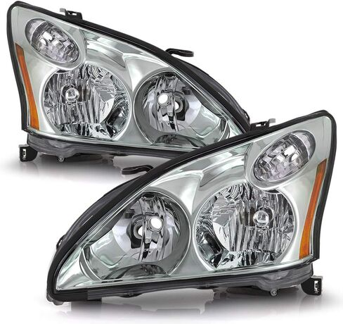 ACANII - For [Halogen Model] 2004-2009 Lexus RX330 RX350 RX400h Headlight Headlamp Assembly Pair Driver & Passenger Side in Saudi Arabia