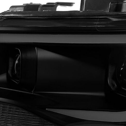 AKKON - For [Black Smoke] 2015-2022 Chevy Colorado Frost White LED DRL Dual Square Projector Headlights Set in Saudi Arabia