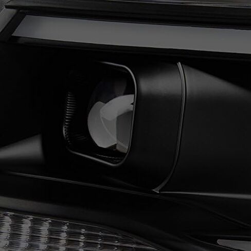 AKKON - For [Black Smoke] 2015-2022 Chevy Colorado Frost White LED DRL Dual Square Projector Headlights Set in Saudi Arabia