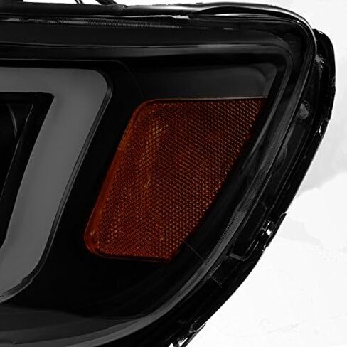 AKKON - For [Black Smoke] 2015-2022 Chevy Colorado Frost White LED DRL Dual Square Projector Headlights Set in Saudi Arabia