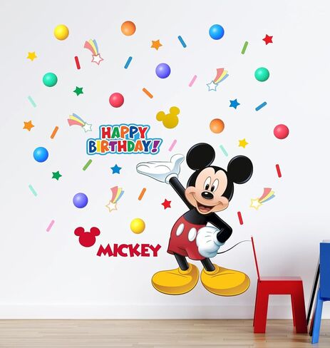 ملصقات جدارية لتزيين حفلات أعياد الميلاد السعيدة من الفأر، ملصقات جدارية لغرف الأطفال، ملصقات جدارية لديكور المنزل مقاس 40 × 80 سم، ملصقات جدارية من الفينيل قابلة للإزالة وقابلة للتقشير والعصا مقاس 15.7 × 31.5 بوصة in Kuwait