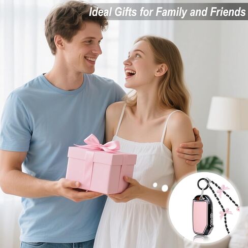 Compatible with Kia Key Fob Cover& Bow Wristlet, Fit for K5 Forte Sportage Soul Seltos Telluride Smart Key Holder 5 Buttons, Christmas Stocking Stuffers（Black&Pink） in Kuwait