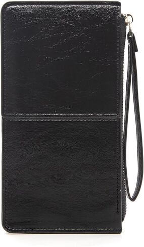 LJCZKA Leather Wristlet Purses for Women Slim Clutch Wallet Ladies Cellphone Credit Card Holder Wallet with RFID Protection in Saudi Arabia