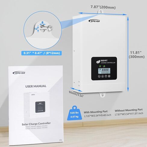 Epever 80A Mppt Solar Charge Controller Max PV 250V Input TEP Series 12v / 24v / 48v نظام البطارية يعمل مع بطاريات Lifepo4 in Saudi Arabia