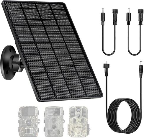 Solar Panel 6W for Trail Camera,Solar Kit Build-in 6000mAh Rechargeable Battery, Hunting Accessories for IP66 Waterproof, Solar Power for Trail Camera in Saudi Arabia