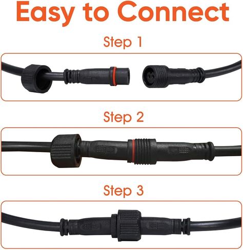 TINSUM Solar Extension Cable 5m16.4 Feet Extender Wires Cords Two Core with Plug Waterproof IP65 for Only for TIMSUM Lighting Solar Flood Street Lights in Saudi Arabia