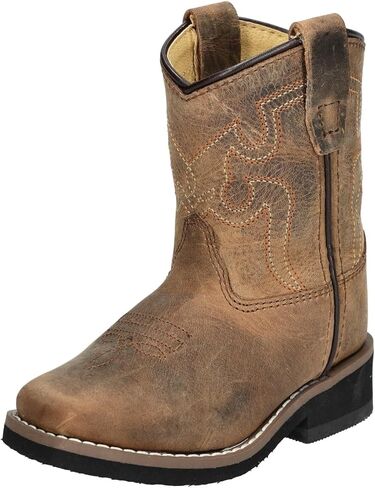 Smoky Mountain Boots | Tracie Series | Youth Western Boot | Square Toe Leather | Rubber Sole & Block Heel | Leather Upper & Tricot Lining in Kuwait