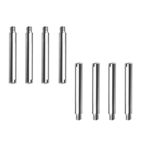 مسامير ربط دبابيس استبدال أنبوب لحزام ساعة الدور سوار من الفولاذ المقاوم للصدأ الغواصة GMT Datejust Oyster 8 قطع (11.7 × 1.2 × 1.2 مم) in Kuwait