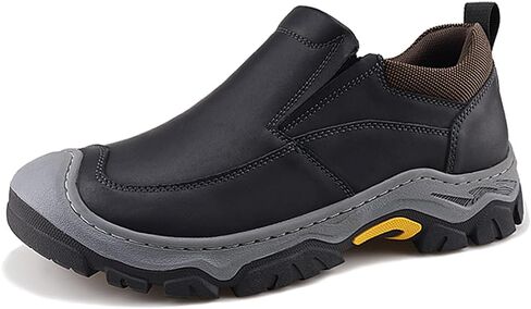 حذاء YONGJIA الرجالي سهل الارتداء مقاوم للماء للتنزه سيرًا على الأقدام مصنوع من الجلد غير قابل للانزلاق للمشي في الهواء الطلق حذاء كاجوال مريح in Kuwait