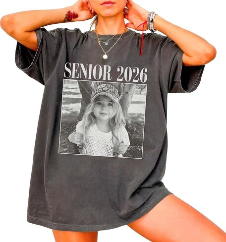 UrbanNEST Personalized Graduation Shirts with Photo, Senior Shirts Class of 2026, Senior 2026 Shirt, Gifts for Graduates in Saudi Arabia